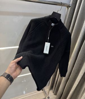Lacost e Black Embroidery Logo Imported Knitted Premium Pull Over 