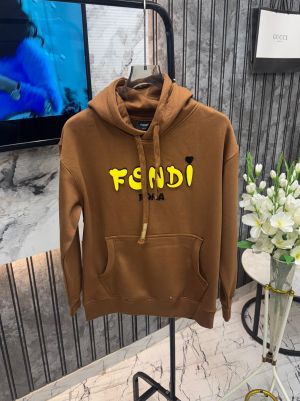 Fendi.Roma.Imported.Front.Letter.Embossed.Very.Premium.Fleece.Hoodie.MR192