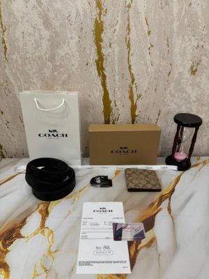 Coach_Wallet_And_Belt_Combo_With_Box_And_Dust_Bag_Including_Carry_Bag_(C67-2_Black)