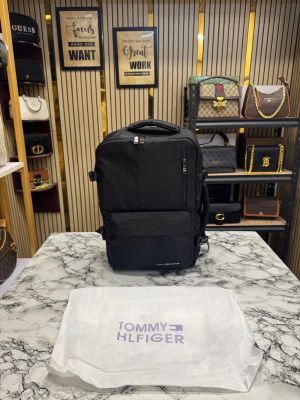 Tommy_Hilfiger Premium Quality Backpack Unisex Article With Dust Bag (26893-Black)