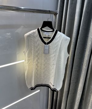 Coac_h Cream Knitted Premium Sleeveless Pull Over