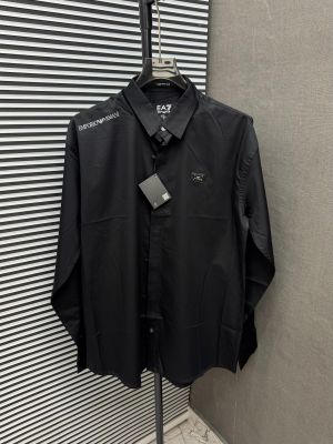 _EMPORIO_ARMANI_BLACK_100%_IMPORTED_CURRENT_STORE_ARTICLE_VERY_PREMIUM_SHIRT_344