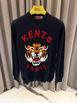 KENZO IMPORTED TRENDING TIGER BLACK SWEATER