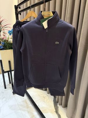 Lacost_e Chest Logo Track Suit Dark Grey 