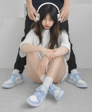 WMN Air Jordan 1 Low ice Blue For Her