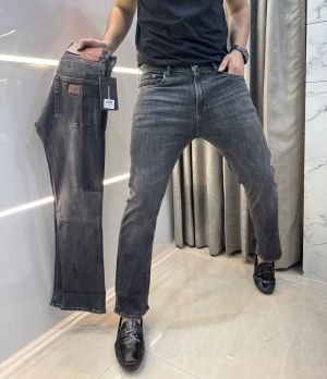 Dolce&Gabbana Dark Grey Pocket Logo Imported Hyperflex Denim