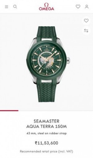 OMEG A speed master world map aqua terra