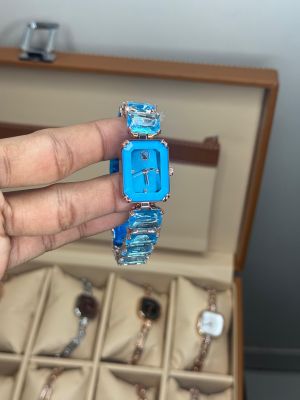 Swarovsk i Diamond Copper-Blue Ladies Premium Watch 8158