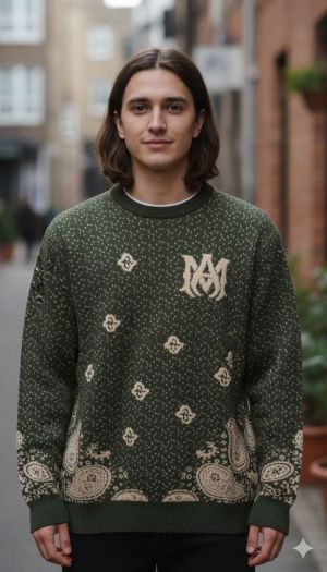 AMIR_I PREMIUM IMPORTED SWEATSHIRT GREEN CC 129 