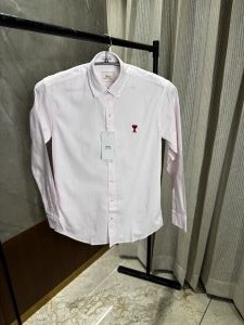 Ami Paris Baby pink colour Premium Oxford cotton shirt
