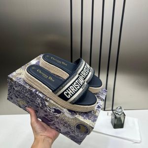 DiorRiviera_Dway_Dark_Navy_Blue_Pump_Flats_For_Her_With_Original_Box_And_Dustcover