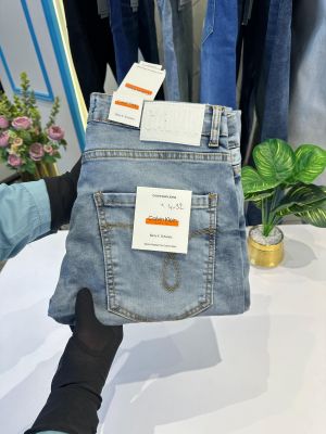 Calvin-Klein Premium Quality Grey-Blue Denim With Embroidery Work (Code-4)