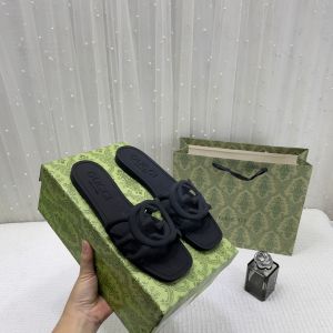 Gucci_Interlocking_G_Slides_Black_With_Original_Box_CarryBag_4750-22B_Black
