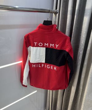 Tommy  Hilfiger Red Imported Premium Bomber Jacket