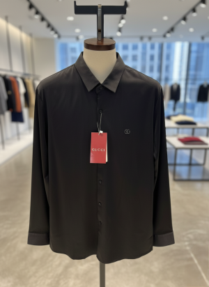 G-UCCI IMPORTED TRENDING KOREAN SHIRT BLACK