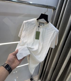 Gucc i Cream Monogram Imported T-Shirt