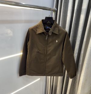 Ralph  Lauren Brown Imported Premium Bomber Jacket