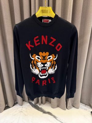 KENZO IMPORTED TRENDING TIGER BLACK SWEATER