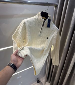 Ralph  Lauren Cream Knitted Premium Pull Over