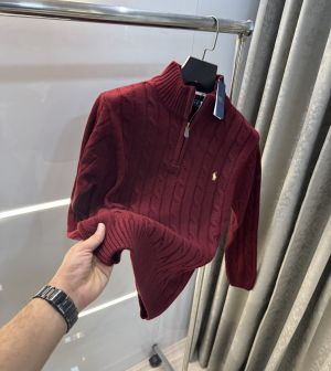Ralph  Lauren Wine Knitted Premium Pull Over