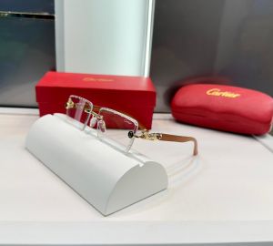 Cartie r Gold-Wooden Luxury Glasses 2322