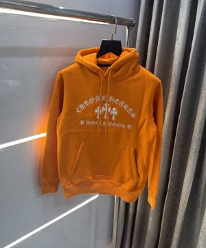 Chrome Hearts Orange Logo Work Imported Hoodie