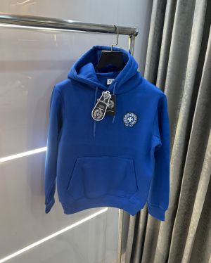 Chrome Hearts Blue Logo Work Imported Hoodie