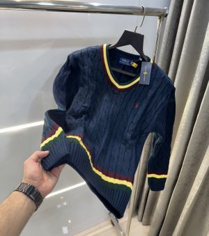 Ralph  Lauren Blue Knitted Premium Pull Over