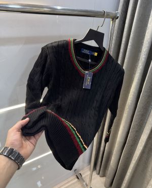 Ralph  Lauren Black Knitted Premium Pull Over