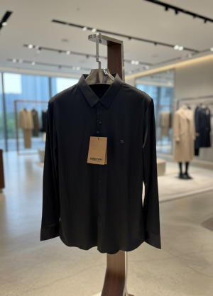 BURBERR-Y IMPORTED TRENDING KOREAN SHIRT BLACK