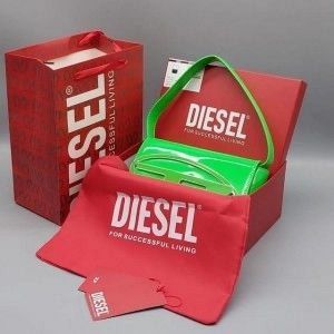 DIESE_L 1DR SHOULDER BAG WITH OG BOX DUST BAG WITH CARRY BAG premium quality (green) (S12)