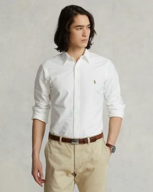 Ralph  Lauren White Premium Oxford Shirt