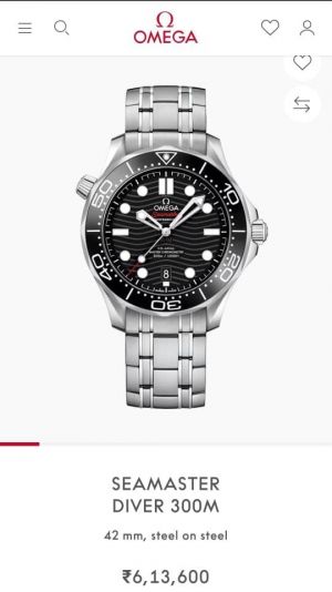 Omeg_a seamaster diver 300M automatic Silver-Black
