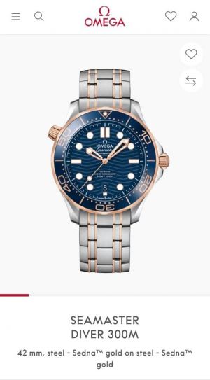 Omeg_a seamaster diver 300M automatic Blue Copper-Blue