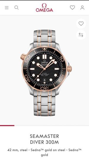 Omeg_a seamaster diver 300M automatic Copper-Black