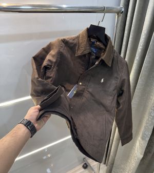 Ralph  Lauren Brown Imported Sweado Bomber Jacket