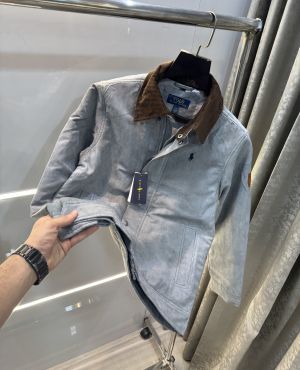 Ralph  Lauren Grey Imported Sweado Bomber Jacket