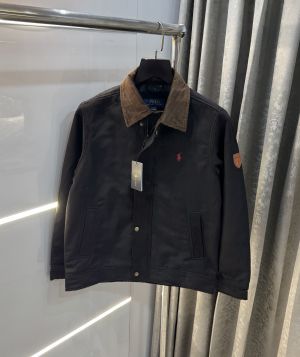Ralph  Lauren Black Imported Sweado Bomber Jacket