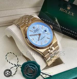 Role.x land dweller full gold blue dial limited edition 003
