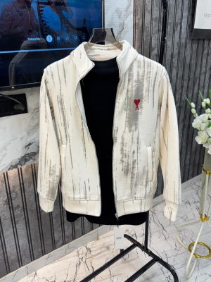 Ami paris Imported Inner Fleece Fabric Very Premium Zipper Jacket.MR