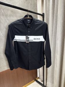  Hugo Bos_s Black Premium Oxford cotton Shirt