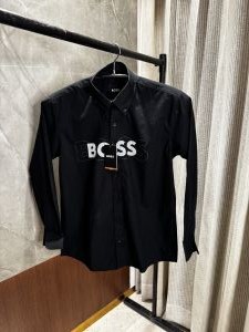  Hugo Bos_s Black Premium Oxford cotton Shirt