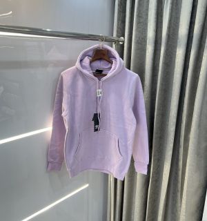 Adida s light purple embroidery logo premium classic hoodie