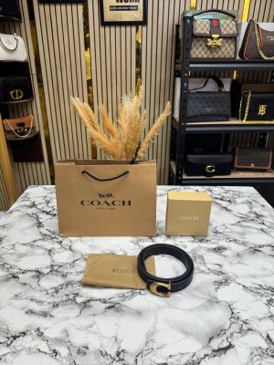 Coach_Signature_Belt_With_Box_And_DustBag_Including_CarryBag_(C51-Black)