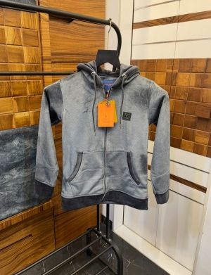 Loui_s Vuitton Monogram Embossed Imported Velvet Premium Zipper Hoodie