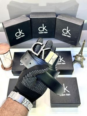 Ck_Calvin Silver Plain Belt Fa 38