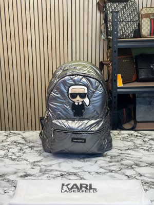 KARL LAGERFELD PREMIUM BAGPACK BIG SIZE (GREY) 9067