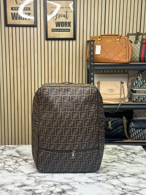 FEND_I BAGPACK WITH DUST BAG (BROWN) (S2)