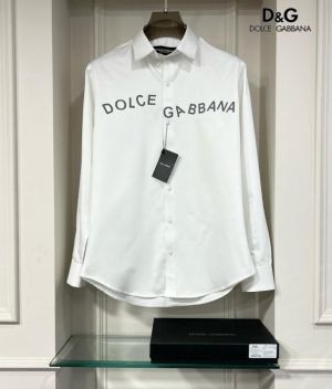 Dolce&Gabbana White Reflective Logo Shirt With Premium Box Packing