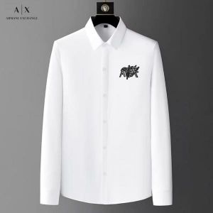 Arman i Exchange White Embossed Logo Shirt With Premium Box Packing
